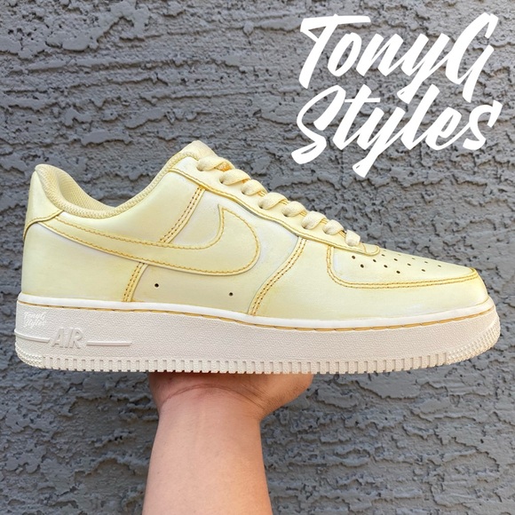 🌻NEW🌻 CUSTOM NIKE AIR FORCE 1 “SUNFLOWER” - Picture 1 of 16